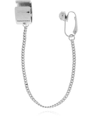 DSquared² Brass Ear Cuff - White
