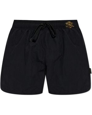 Moschino Swim Shorts With An Appliqué - Black