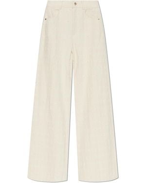 Cult Gaia 'Katya' Wild Leg Jeans - White