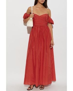 Matteau Off-Shoulder Dress - Red