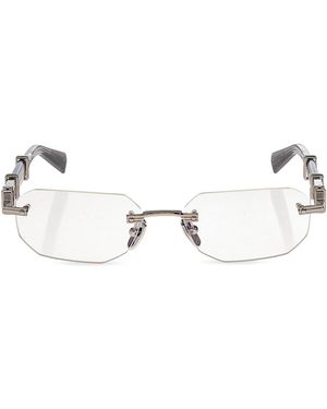 Balmain "Arcade" Corrective Glasses - Metallic
