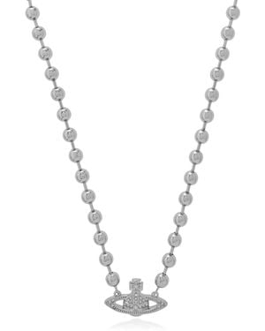 Vivienne Westwood Short Necklace With Shimmering Crystals - Metallic