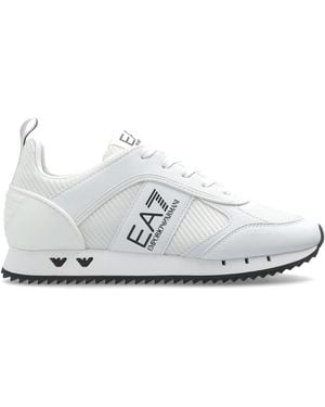 EA7 Sports Shoes With Logo - White