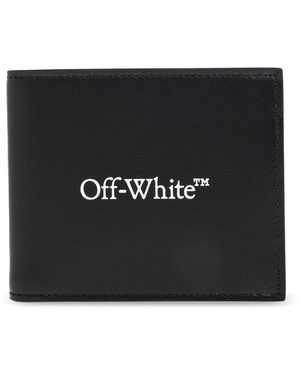Off-White c/o Virgil Abloh Leather Folding Wallet - Black