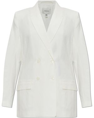 Gestuz Double-Breasted Blazer - White