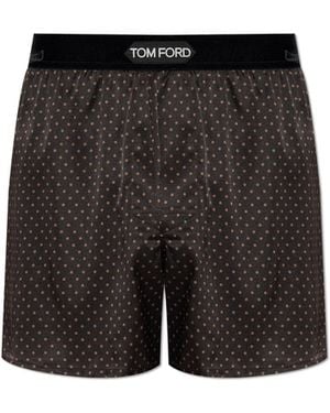 Tom Ford Silk Boxers - Black