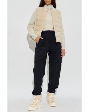 Moncler Jacket With Wool Detailing - Blue