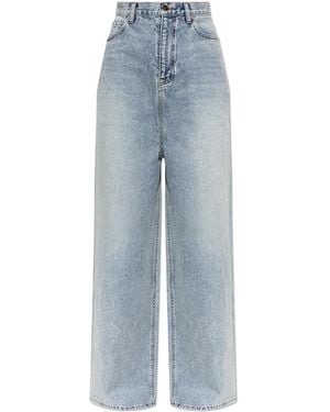 Balenciaga Wide-Leg Jeans - Blue