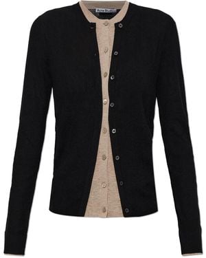 Acne Studios Silk Cardigan - Black