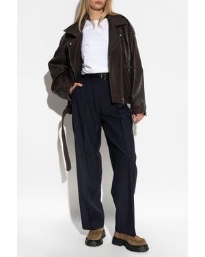 Officine Generale Wool Pants - Black