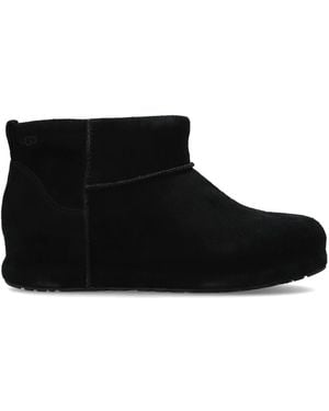 UGG Suede Snow Boots 'Classic Mini Enwrap' - Black