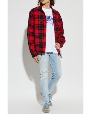 DSquared² Checked Pattern Shirt - Red