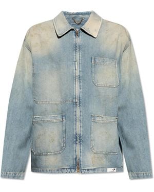 Golden Goose Denim Jacket With 'Vintage' Effect - Blue