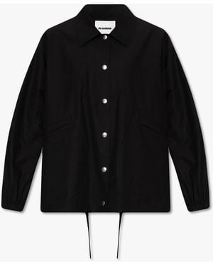 Jil Sander Asymmetrical Turtleneck Jumper - Black