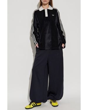 adidas Originals Polo Made From Combined Materials, - Blue