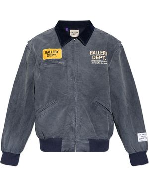 GALLERY DEPT. Denim Jacket With Logo - Blue