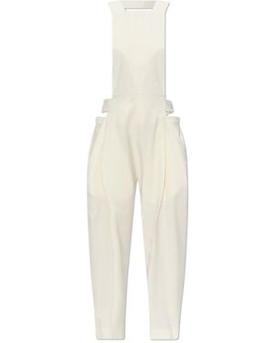 Issey Miyake Jumpsuit With A Waist Cut-Out - White