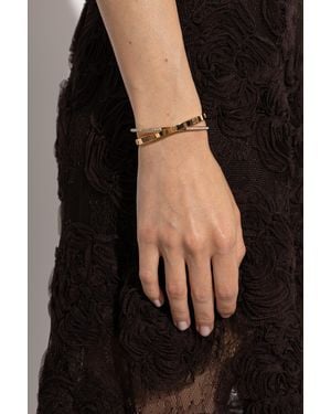 Tory Burch Bracelet With Shimmering Crystals - Black