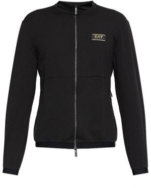 EA7 Trousers With Logo - Black