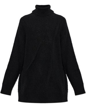 Yohji Yamamoto Wool Turtleneck Jumper - Black