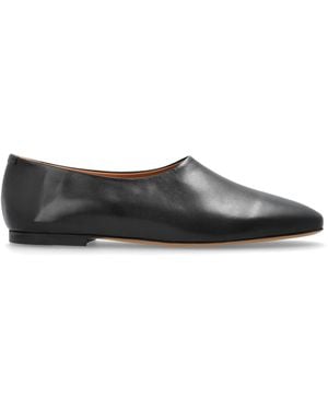 Jil Sander Leather Ballet Flats - Black