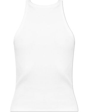 Gestuz Ribbed Top - White