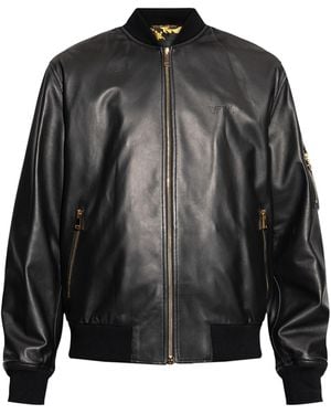 Versace Leather Jacket - Black