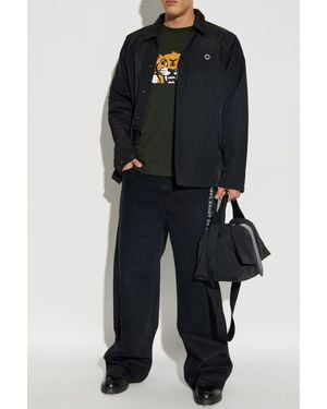 KENZO Jacket With Logo - Black