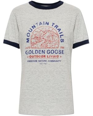 Golden Goose T-Shirt With Print - White