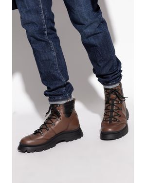 Hogan Leather Ankle Boots - Blue