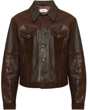 Versace Leather Jacket - Brown