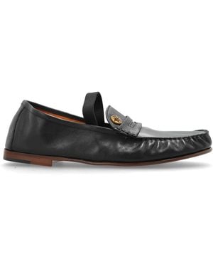 Versace "Guanto" Loafers Shoes - Black
