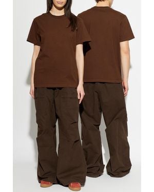 Entire studios Cotton T-Shirt - Brown