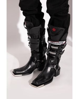 DSquared² Leather Shoes 'Hed20' - Black