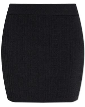 Balmain Short Skirt - Black