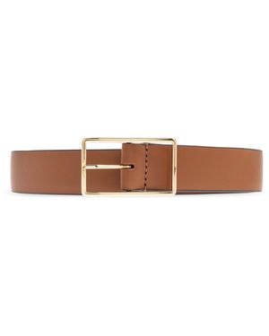 Tory Burch Leather Belt - White
