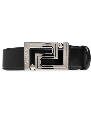 Versace Leather Belt - Black