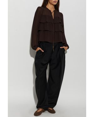 MICHAEL Michael Kors Blouse With Ruffles - Black