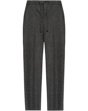 Etro Trousers With Logo - Black