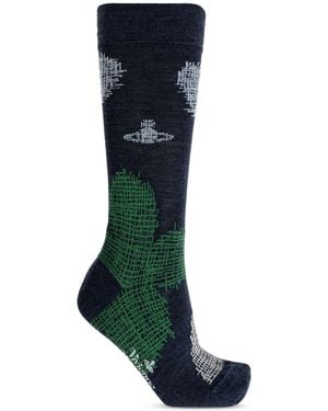 Vivienne Westwood Socks With Logo - Blue