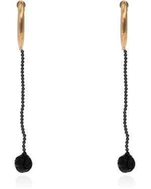 Jacquemus 'Poissona-Lunes' Earrings - White