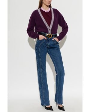 Versace Wool Cardigan - Blue