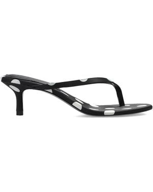 Black Suede Studio 'Tash 50' Heeled Mules - Black