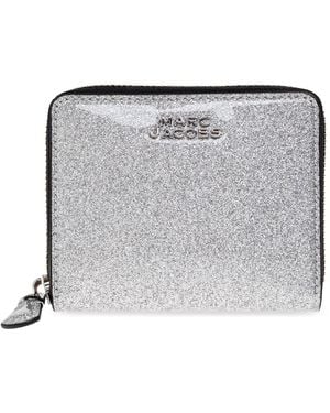 Marc Jacobs Brocade Wallet With Logo - White