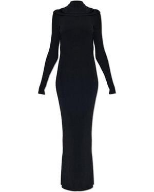 Balenciaga Long-Sleeved Dress - Black