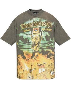 Represent T-Shirt With Print - Yellow