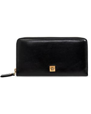 Versace Leather Wallet - Black