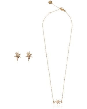 AllSaints Earrings And Necklace Set - White