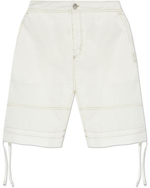 Ami Paris Shorts With Pockets - White