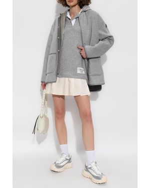 Moncler Dress With Collar - Gray